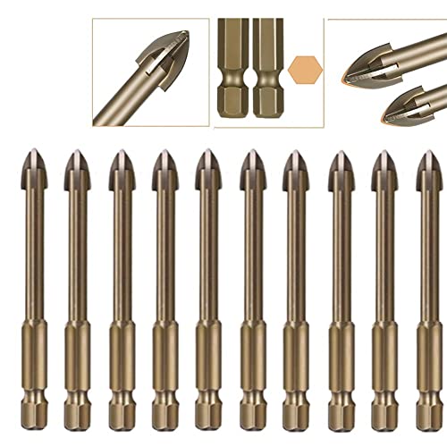 ZYNCUE 10x 6mm tegel porselein boor marmeren keramische glas baksteen Hex schacht speer hoofd - Afbeelding 3