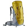 DEUTER Unisex – Adult’s Aircontact Lite 50+10 Trekking Backpack, Turmeric-Teal, 60 L
