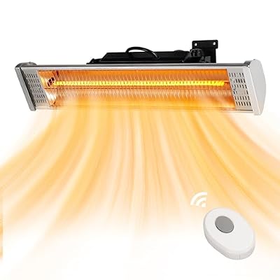 Star Patio Electric Patio Heater with Remote, Outdoor Heater, Infrared Heaters, Wall Mounted, suitable as Gazebo Heaters, ZHQ1530N2025