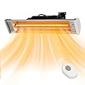 Star Patio Electric Patio Heater with Remote, Outdoor Heater, Infrared Heater, Wall Mounted, suitable as Gazebo Heater, Balcony Heater, Garage Heater, IP55 Waterproof, ZHQ1530 N2024