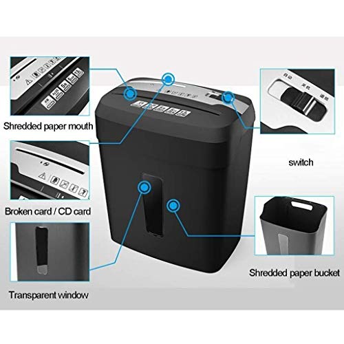 Déchiqueteuse papier coupe croisée détruit vos documents et carte de crédit sans bruit 13L