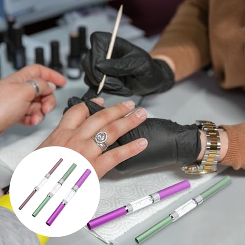 3 piezas de barras metálicas curvas para manicura y moldeado de uñas miniatura 7