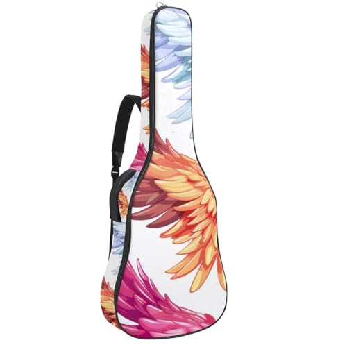 Housse pour guitare basse en tissu Oxford robuste avec motif artistique