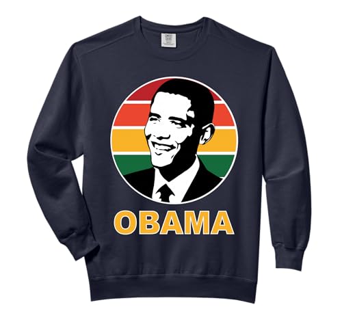 Obama Retro President Barack Obama Hope Change Vintage Gift Comfort Colors Adult Sweatshirt