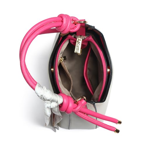 Image of EXOTIC Elara Knot Hobo Shoulder Bag for Women | Textured PU Leather | Detachable Sling Strap | Stylish Everyday Purse