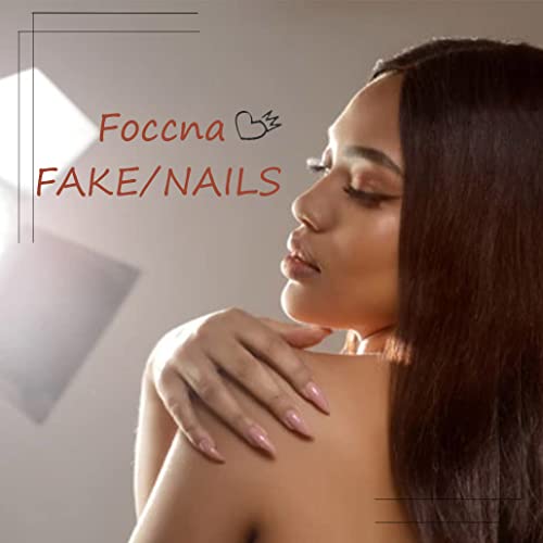 Foccna White Press On Nails Medium Long Rhinestone Fake Nails Square Bling Glossy 3D Butterfly False Nail Tips Artificial Nails Finger Manicure thumb #5