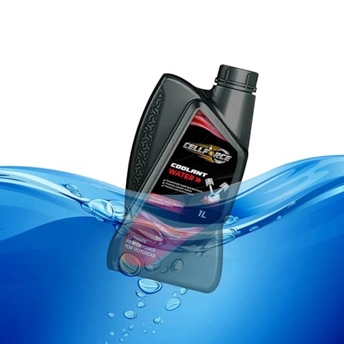 Image of CellForce UltraShield Radiator Coolant Water, 1 Litre, Advanced Anti-Freeze & Anti-Boil, Ultimate Engine Protection, Red, Ideal for Cars, Bikes & Trucks (Pack of 3)