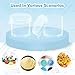 25 Pack Empty Paint Pots, 10ml/0.34 OZ Clear Small Paint Cups, Plastic Small Containers with Lids for DIY Craft, Painting, Nail Art, Beads, Powders - Ideal for Classrooms, Schools & Art Festivals