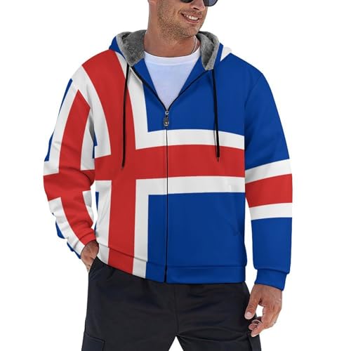 Sweat à capuche homme veste d'hiver chaude grande taille confortable