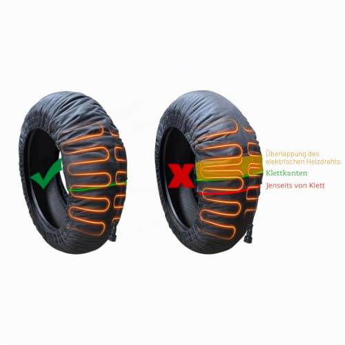 Motorrad Reifenwärmer 90-110/R17 und 110-140/R17 bis 80 Grad