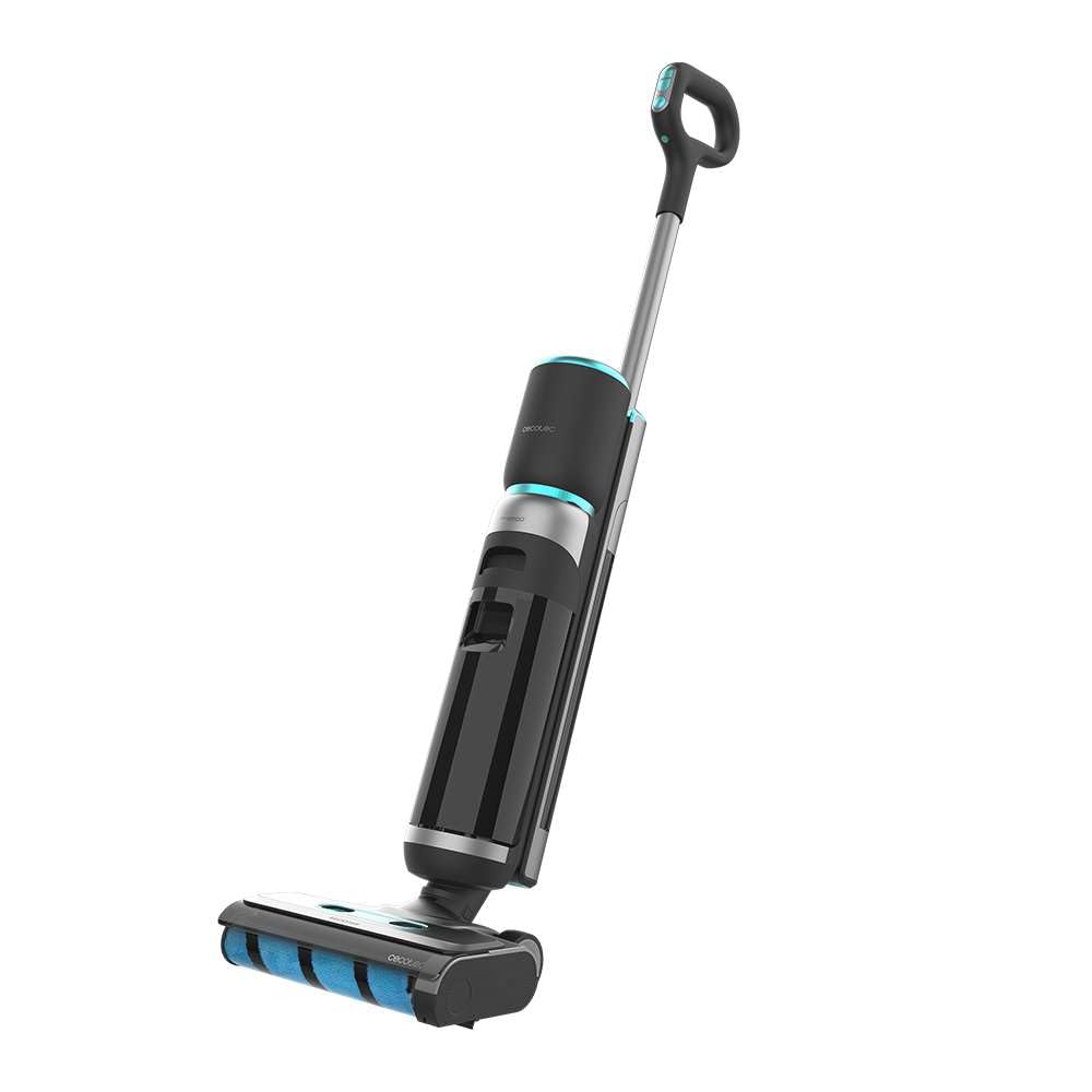 Cecotec Aspirapolvere e Lavapavimenti Intelligente con Base Autopulente FreeGo Wash&Vacuum Elite. 200W, Autonomia 35min, Aspira e Lava Contemporaneamente, Spazzola Autopulizia, Doppio Serbatoio 700ml