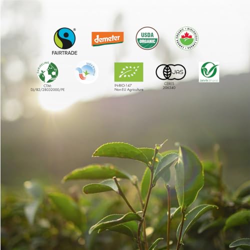 Image of Makaibari Holiday Edition : White Peppermint Bark | Premium White Tea | Anti-Oxidants, Immunity Booster, Low Caffeine | Supports Healthy Skin | Tin Caddy | 50g