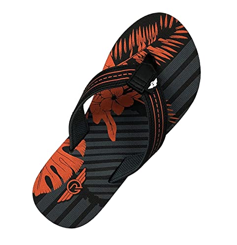 Image of REDVOLUTION New Boys' Beach Sandal TRIBAL Tattoo | Geometric Bali Flip-Flop Sandals
