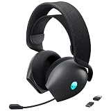 Alienware AW725H Bezprzewodowy zestaw słuchawkowy do gier Tri-Mode - Dolby Atmos, 55 godzin pracy na baterii, IA Micro, AlienFX RGB, Lunar Light