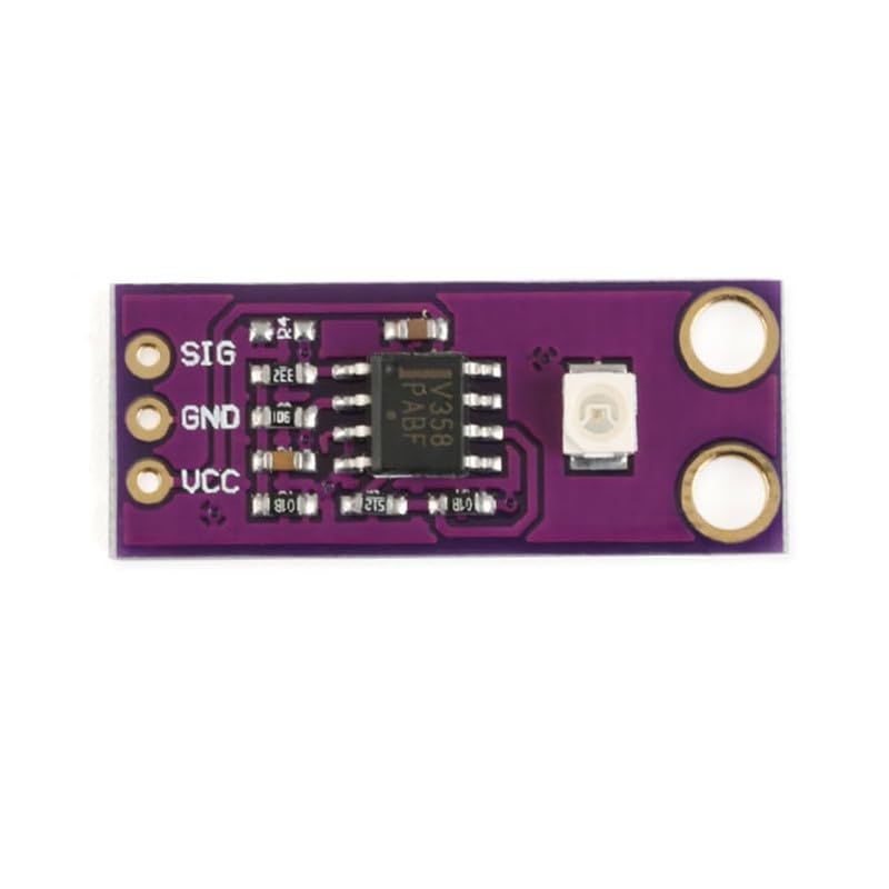 REES52 GUVA-S12SD UV Detect Sensor Ultraviolet Light Sensor Module S12SD Light Sensor Wavelength Detection Range 240nm-370nm 130 Degrees Large Angle Detection