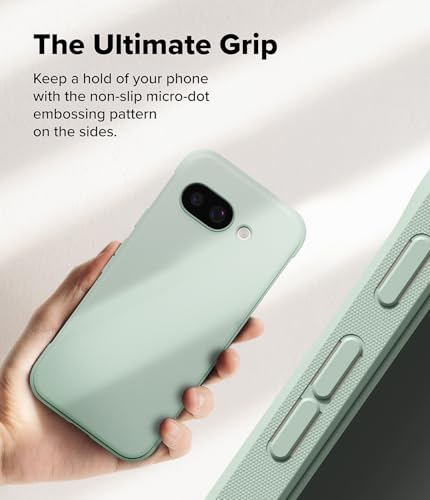 Image of Ringke Onyx for Google Pixel 9a Case [Feels Good in The Hand] Oil & Dirt Resistant, Enhanced Camera Lens Protection, Comfortable Grip, Non-Slip, Lightweight Cover - Mint | Feels Good in The Hand
