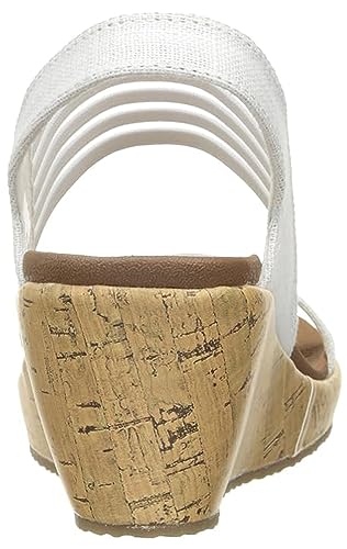 Skechers Skechers Cali Women's Beverlee Smitten Kitten Wedge Sandal, Off-White Cork, 10 W US