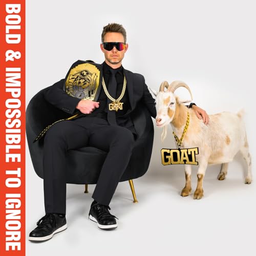 TrophySmack GOAT Turnover Chain - Chrome Gold & Black Acrylic (Greatest of All Time)3