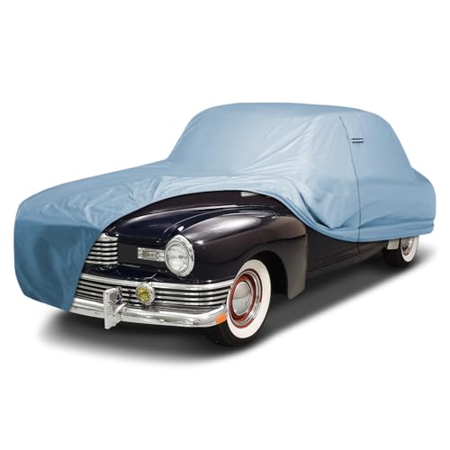 Image of iCarCover Premium Car Cover for 1933-1948 Nash Ambassador 4-Door Heavy Duty Waterproof All-Weather Automobiles Custom Fit Indoor Outdoor UV Snow Protection Covers with Straps and Bag