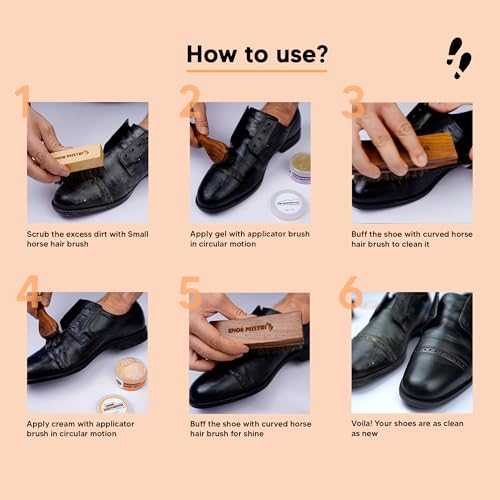 Image of Shoe mistri Universal Shoe Care Kit Drawer | Shoe Cleaning, Polishing & Maintenance Set for Leather, Suede & Sneakers