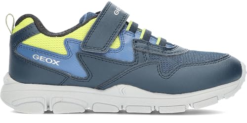 Geox J New Torque Boy A : baskets garçon respirantes à semelle perforée