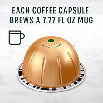 Starbucks by Nespresso Vertuo,Caramel Flavored Coffee, 32-count Coffee Pods, Brews 7.8 oz.