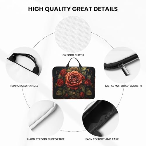 Funda para laptop 14 pulgadas para mujer y hombre rosada gótica miniatura 5