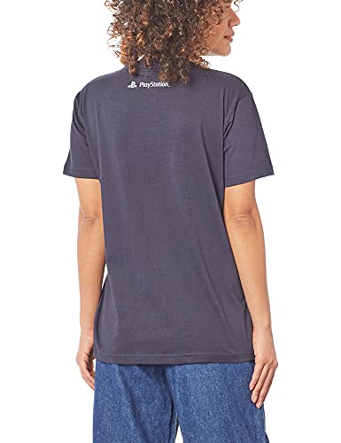 Camiseta Classic, Unissex, Sony Playstation, Azul Marinho, G