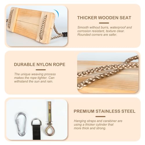 Holzschaukel Extfans für Indoor und Outdoor Stabile Bauweise