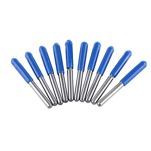 Fresa CNC de 3,175 Mm, 10 Peças de Flautas Retas Duplas, Carboneto de Tungstênio, para Gravação CNC