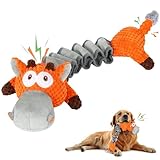 IOKHEIRA Squeaky Dog ​​Toy for Large Dogs Plush Chew Dog Toy Interactive Fetch Toy for Small Medium and Large Dogs Birthday Gifts for Aggressive Chewers Cotton Material & Crinkle Paper