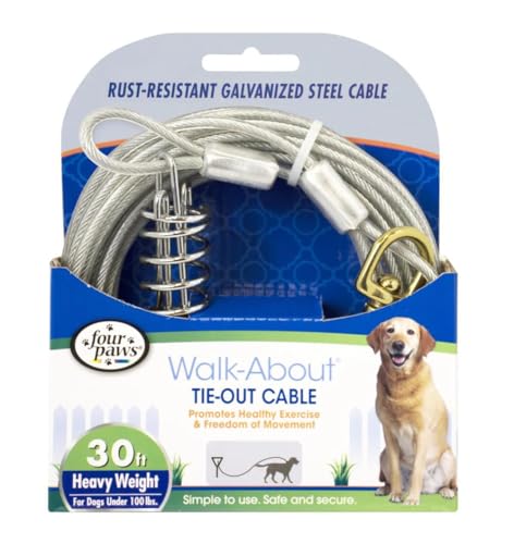 Câble de 9 m en acier vinyle pour attache chien robuste - 2