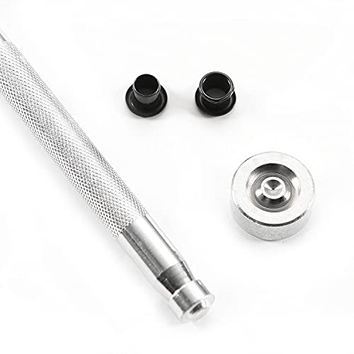 Eyelet Hand Setter (#8) + 100 (#8-9 Black Eyelets) - Value Combo Kit - For Kydex Holster Making & Hobby #TOP2