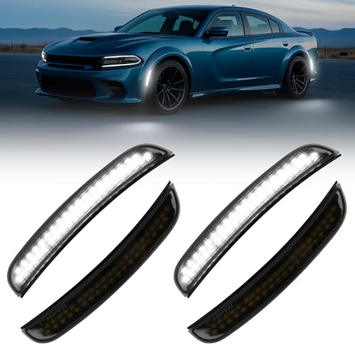 SUPAREE White LED Side Marker Lights for Charger