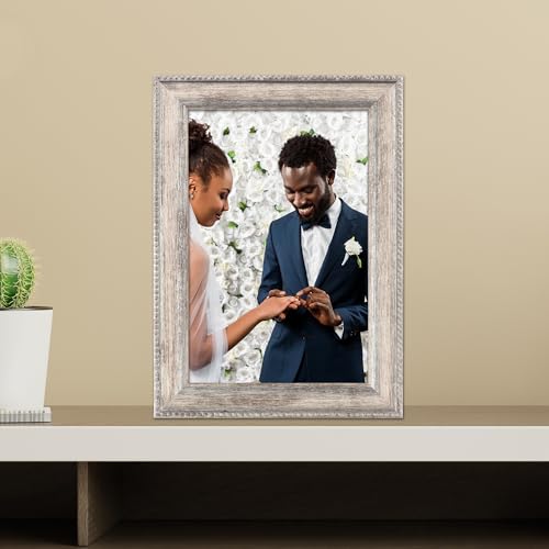 Image of Lawrence Frames Classic Bead Picture Frame, 4x6, Silver