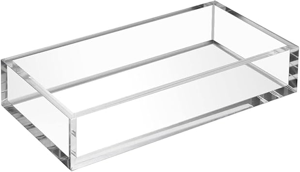 HIIMIEI Acrylic Napkin Holder Tray