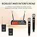 SOWOITIG Kabelloses Lavalier-Mikrofon mit Headset und Handmikrofonen – Professionelles 4-Kanal UHF Funkmikrofonsystem, 193 m Reichweite für Kirche, Karaoke, Hochzeit, Party, Familienfeier
