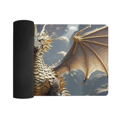 Protector Escritorio Grande Golden Dragon Antideslizante miniatura 3