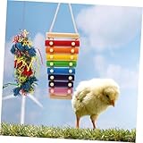 NUOBESTY 4pcs Chicken with Xylophone for Bird Foraging and Chewing Safe Hanging Enrichment for Hens and Birds Easy to Install Pet Cage Accessories - Image 7