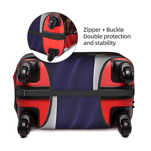 Travel Luggage Cover Combined Thailand And Usa Flag Fashion Washable Baggage Suitcase Protector Fit For Luggage Large3