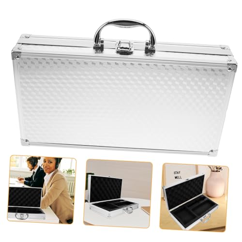 YARNOW Microphone Storage Box Protective Case Shockproof Carrying Case for Handheld Microphones and Audio Cards Includes Spacious Interior and Stylish Design for