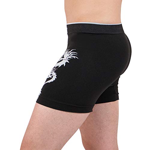INTIMO Men's Dragon Silhouette Casual Fabric-Blend Boxer Briefs Sleep Lounge Underwear Loungewear2