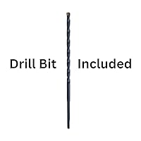 Vista 2 de BCP Fasteners Tornillos para hormigón de 3/16 pulgadas x 1-1/4 pulgadas, paquete de 100 con broca para una fácil instalación, anclajes de hormigón