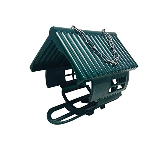 Grumpy Gardener NutPecker Hanging House Bird Feeder. (Green)