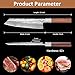 YOTSUBA 8 inch Japanese Gyuto Chef Knife,Professional Hand Forged Damascus Japanese Kitchen Knife,Ultra Sharp kitchen knives with Durable Ergonomic Wood Handle