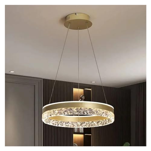 Lustre suspension LED moderne pour illuminer une cage d'escalier et entrée sombre