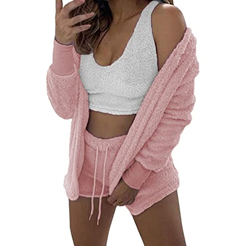 Pyjama chaud contre les nuits fraîches avec haut sans manches et gilet cocooning