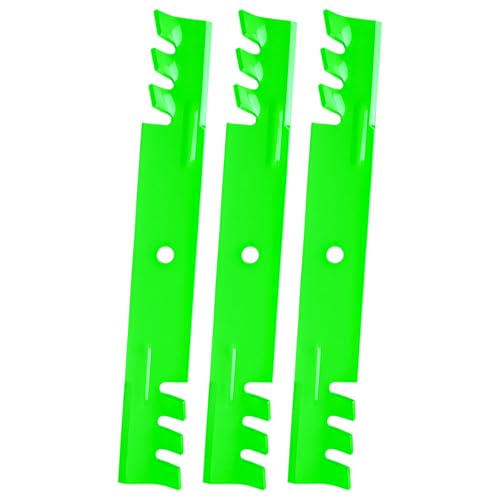 JYLEYJ 482878 Blades Fit for 52 Deck Ari ens Gravely Husqvarna Exmark Scag Lazer Z Turf Tracer Z5221 Zoom 52 Pro-Master 152Z Mower Replaces 00273100 1-633482 481707 48108 481711 Toothed (3 Pack)
