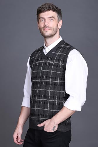 Image of GODFREY Half Sweater for Man Winter Pullover - Sleeveless Men Sweaters