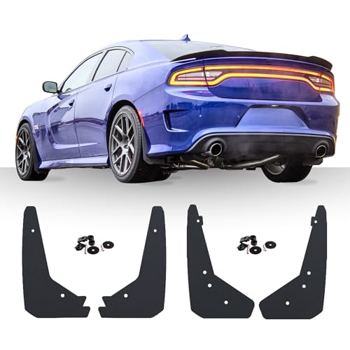 RokBlokz Splash Guards for Dodge Charger 2011-2019, Set of 4